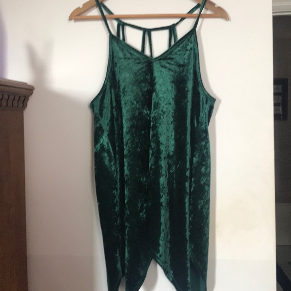 Charming Charlie Crushed Velvet Top